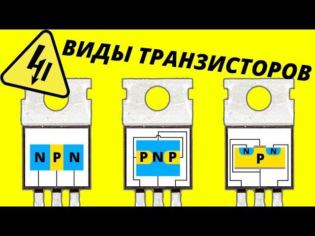 Виды транзисторов NPN PNP MOSFET JFET