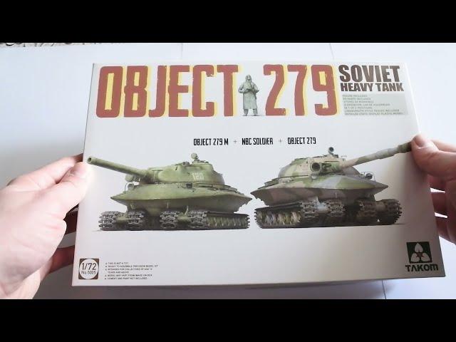 Takom 1/72 Object 279 Scale Model Part 1: Inbox Review