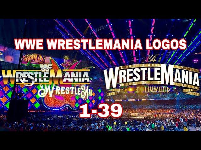 WWE Wrestlemania Logos 1-39