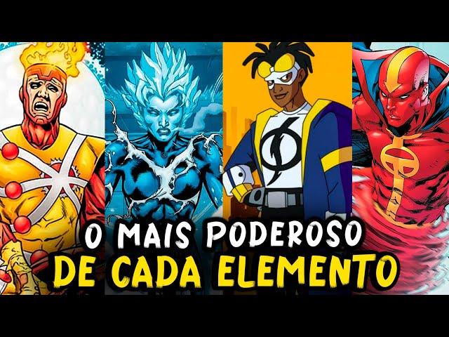 O MELHOR USUÁRIO DE CADA ELEMENTO DA DC