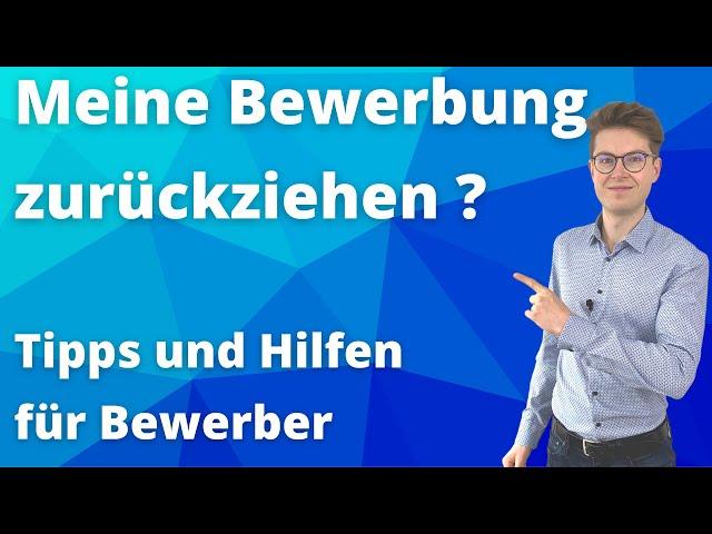 Bewerbung zurückziehen? So machst du es richtig! | Fair und professionell