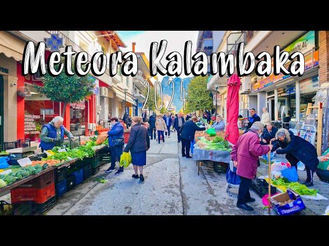 Meteora Greece, Kalambaka, walking tour in 4k, vlog, Greece 2024