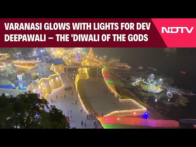 Dev Deepawali | Varanasi Ghats Dazzle With Lights Ahead Of Dev Deepawali Celebrations