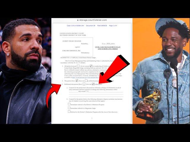 THERE IS NO SETTLEMENT! 3 WEEK TRIAL UPCOMING - DRAKE VS UMG & KENDRICK LAMAR CONTINUES