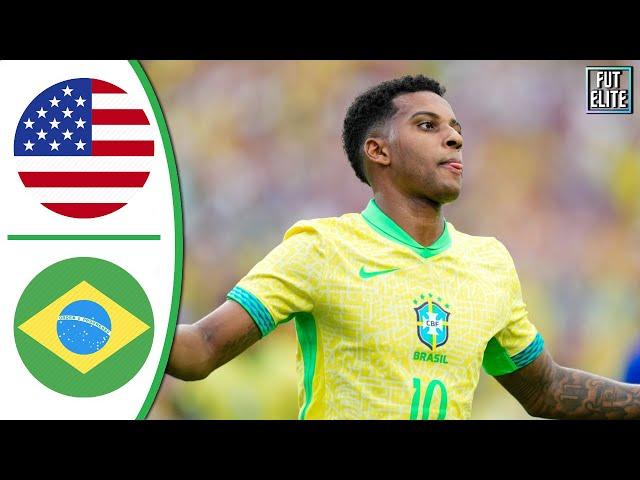 USA vs Brazil 1-1 Extended Highlights & Goals - Friendly 2024