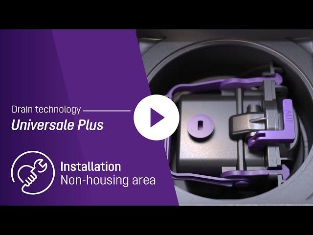 Installation video – Basement drain KESSEL Universale Plus in non-housing area