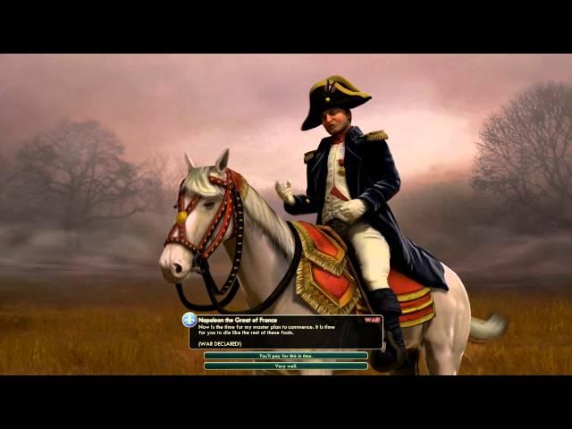 Civilization V Leader | Napoleon of France: Declares War