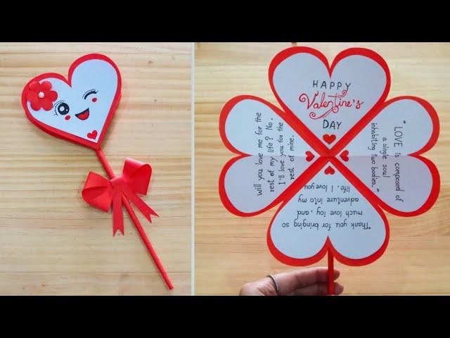 DIY Valentine's Day Greeting Card | How To Make Valentines Card | Valentine's Day Making Easy ️