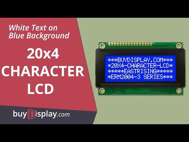 Small Size Blue LCD Bezel 20x4 Arduino Library Character Display Module