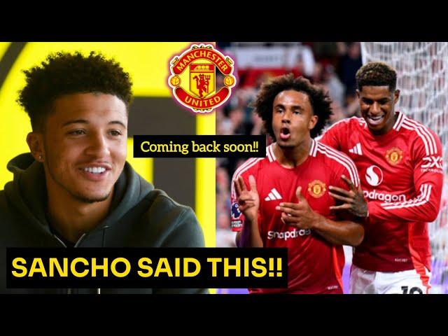 Jadon Sancho's QUICK Reaction after man United 4-0 win against Everton| Manchester United News