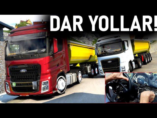 FORD F-MAX'LER İLE KÖYE HAFRİYAT ÇEKİYORUZ! - TIRLA DENİZE DÜŞTÜ - ETS 2 Mod  @oguzhankaplan