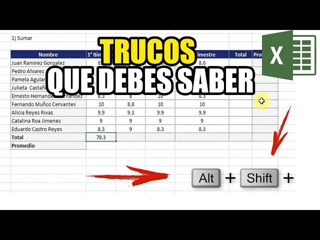 TRUCOS PARA EXCEL QUE TE HARAN MAS FACIL EL TRABAJO