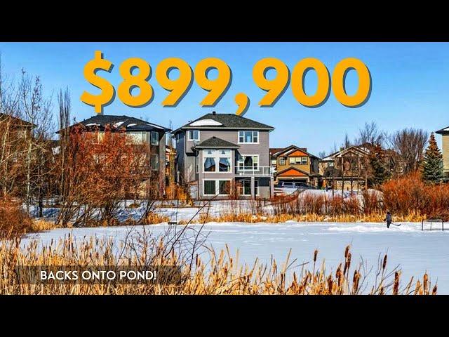 Tour This $899,900 Home BACKING ONTO A POND in Calgary's Rocky Ridge!