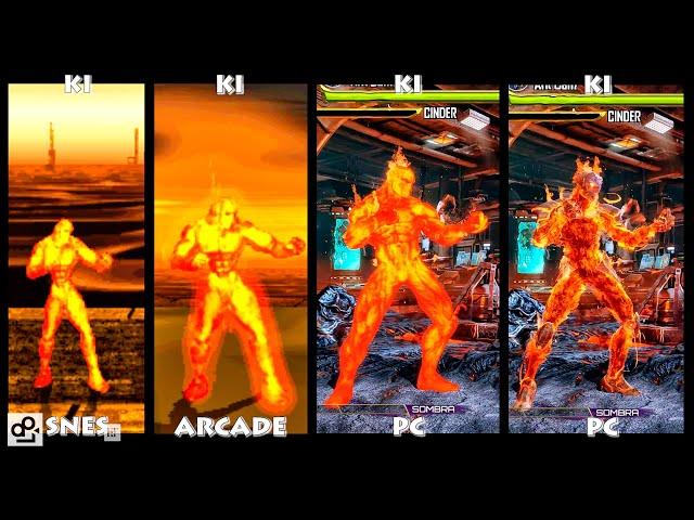 CINDER Graphic Evolution 1994-2016 Killer Instinct | SNES ARCADE PC |