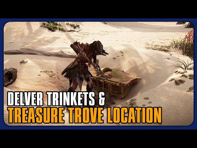 Horizon Burning Shores Delver Trinket Locations and Delvers' Treasure Trove Location w/ 15 Brimshine