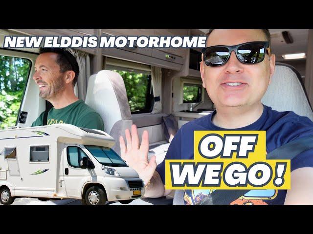 VAN LIFE - Setting off in our new Motorhome - Elvis's Maiden Voyage! Elddis Autoquest 155