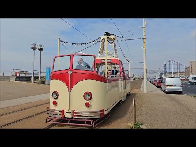 Blackpool Heritage Trams On the Move