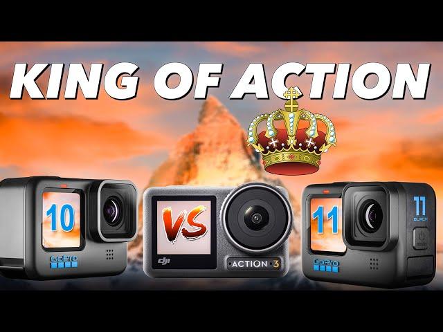 GoPro Hero11 vs Osmo Action 3 vs Hero10 Action Camera Comparison