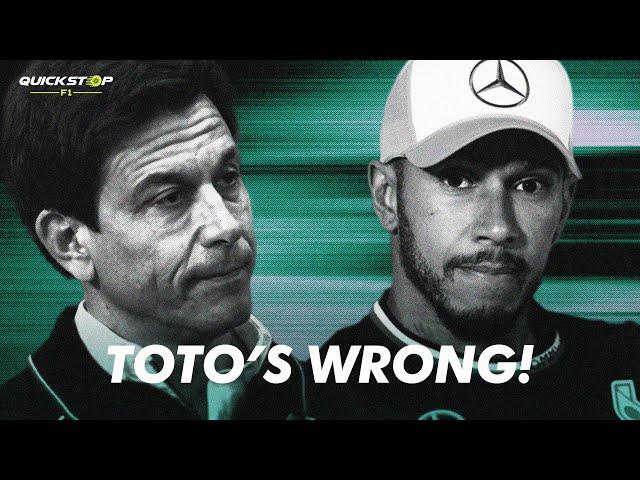 QUICK STOP 129: TOTO WOLFF IS THE ONE LOSING COGNITIVE ABILITY!