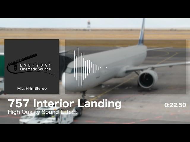 Boeing 757 Interior Landing | HQ Sound Effect