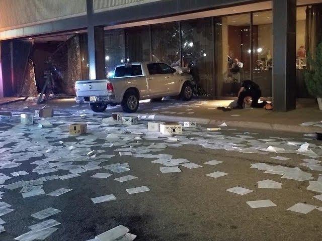 Man rams truck into KDFW FOX 4 News building