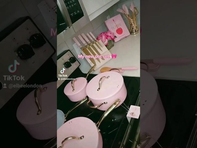 my new Paris Hilton pink kitchen ware set. 