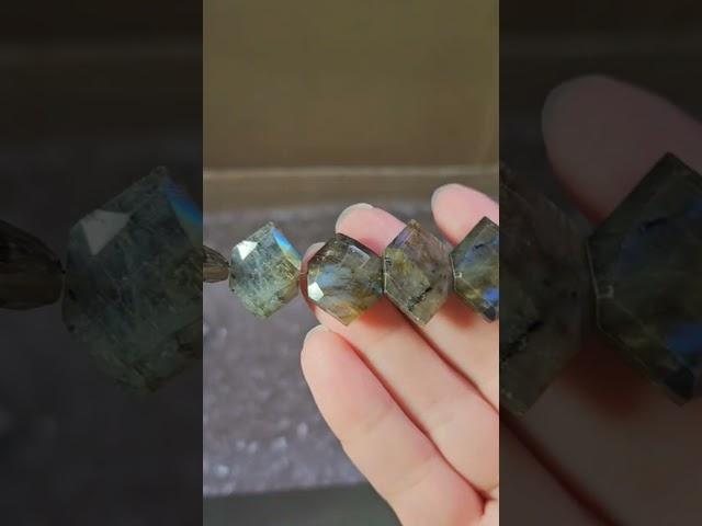 unboxing labradorite #jewelry #jewelrymaking #crystals #gemstones #labradorite