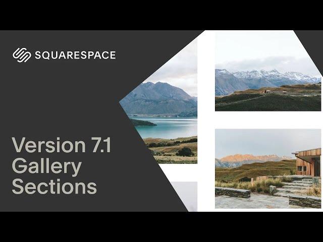 Gallery Sections Tutorial | Squarespace 7.1