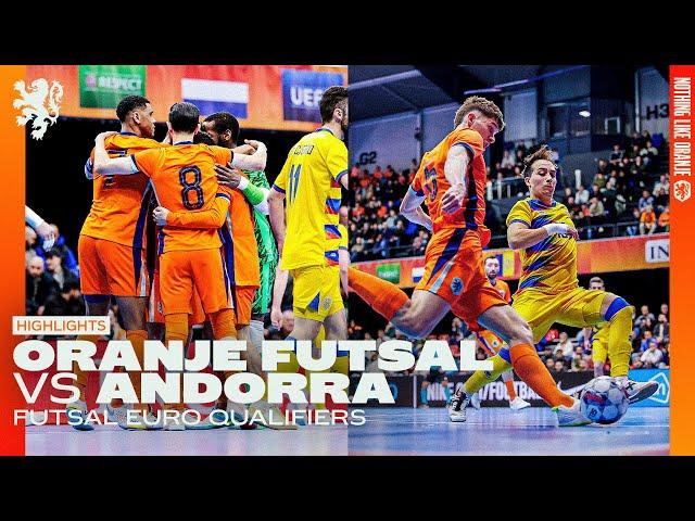 5️⃣ goals for Oranje Futsal against Andorra: 5-5 | Highlights Nederland  - Andorra 