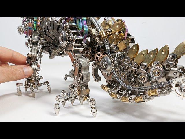 Mechanical Dragon made of 2030 metal parts | Magnetic Games