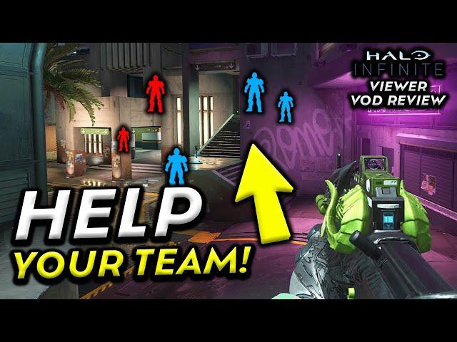 YOU NEED TO HELP YOUR TEAM IN HALO INFINITE RANKED!! | VIEWER VOD REVIEW