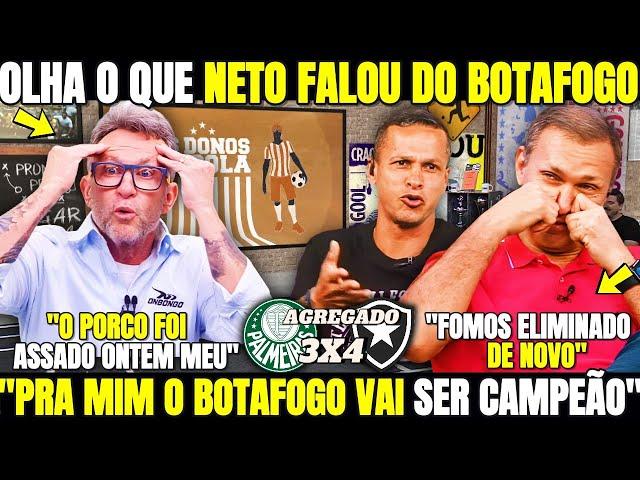 OLHA O QUE NETO FALOU DO BOTAFOGO! NETO FICOU PISTOLA COM A ELIMINAÇÃO! NOTICIAS DO BOTAFOGO DE HOJE