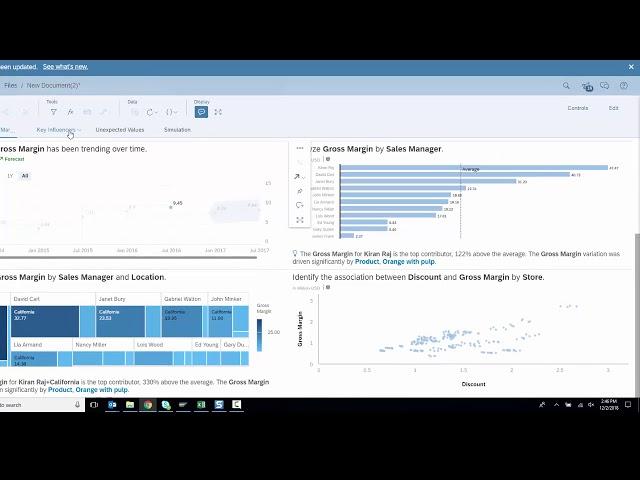 SAP Analytics Cloud Smart Discovery Sample