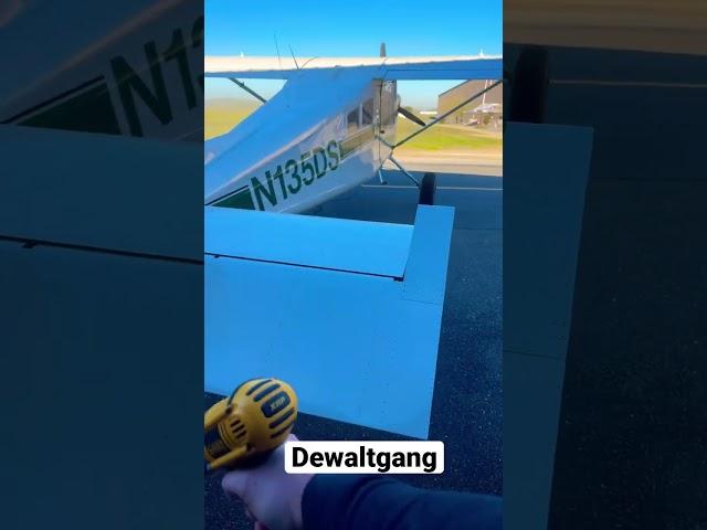 Work smart not hard! #dewalt #taildragger #murphymoose