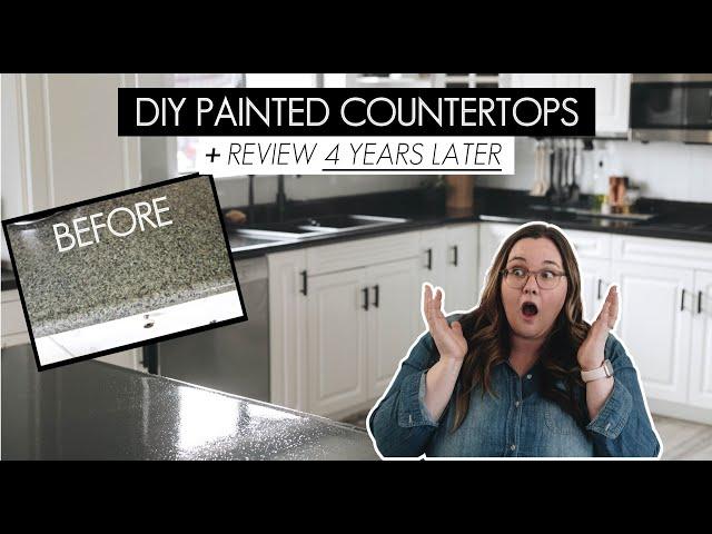 How to Paint Countertops | Rustoleum Countertop Paint + Review 4 years later!