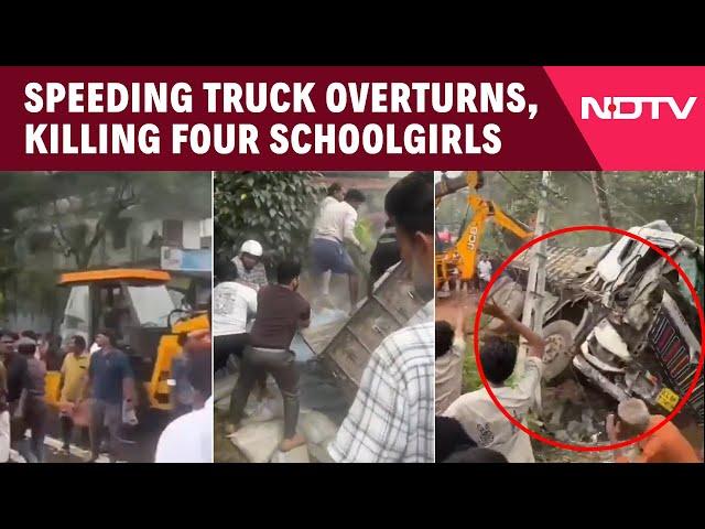 Kerala News | Speeding Truck Overturns, Killing Four Schoolgirls in Palakkad