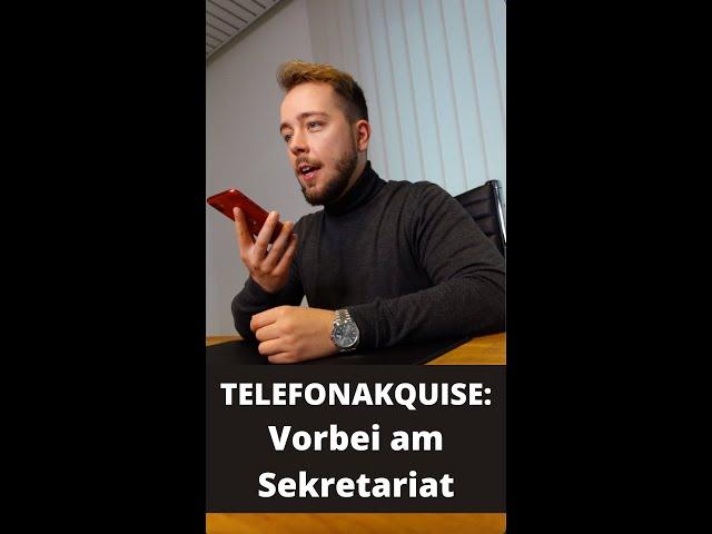 TELEFONAKQUISE vorbei am Sekretariat (Worum gehts denn?) #Shorts