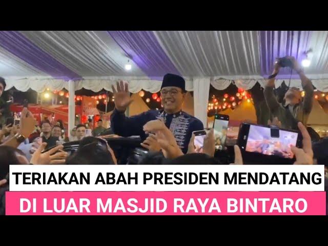 WARGA BINTARO TERIAK ABAH PRESIDEN MASA DEPAN!