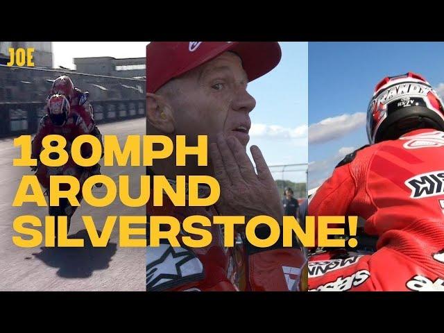 First-time motorbike rider goes around Silverstone at 180mph with MotoGP legend Randy Mamola