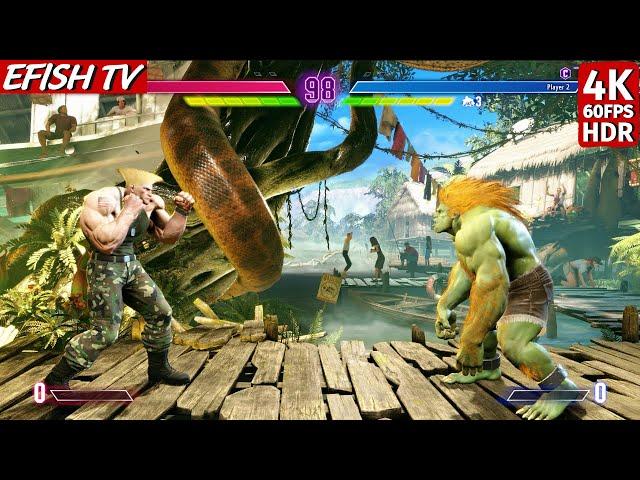 Guile vs Blanka (Hardest AI) - Street Fighter 6