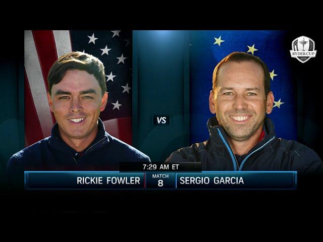 Best Shots as Rickie Fowler Falls to Sergio Garcia 2&1 in Sunday Singles | 2018 Ryder Cup