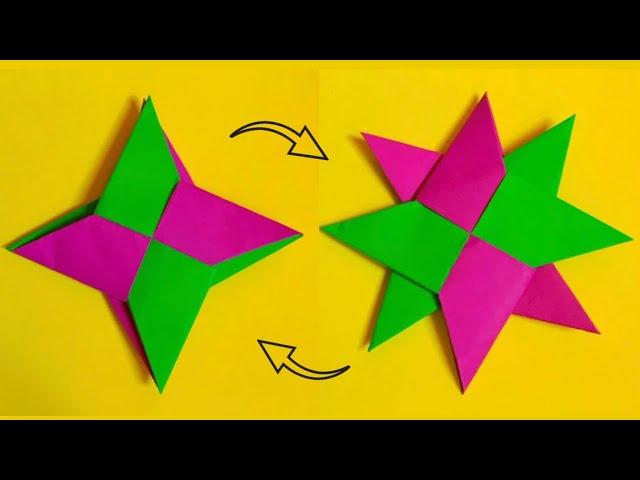 DIY FOLDING SHURIKEN _origami ninja star @creative-arts_27