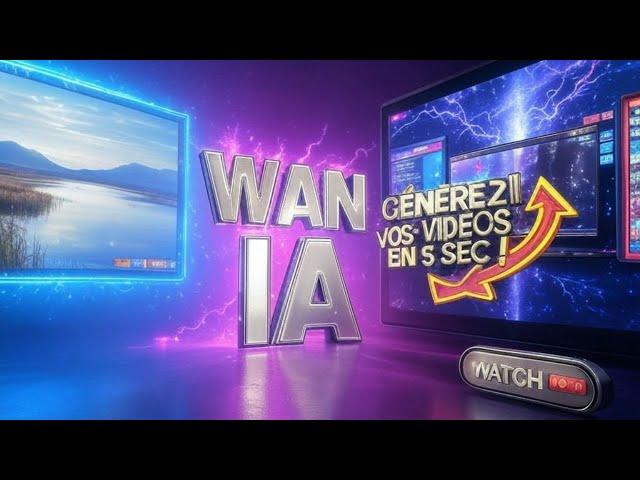  WAN IA : LA NOUVELLE GÉNÉRATION DE VIDÉOS INCROYABLES !  Créez en 5 SECONDES ! (Voir la DÉMO)