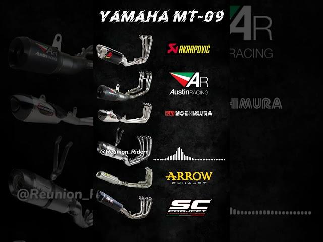 Different Exhausts On MT-09 | #yamaha #mt09 #exhaust #exhaustsound