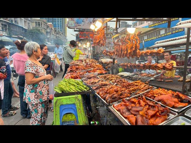 The Best Cambodian Street & Fast Food - Roasted Beef, Grill Chicken, More Fast Food In Town