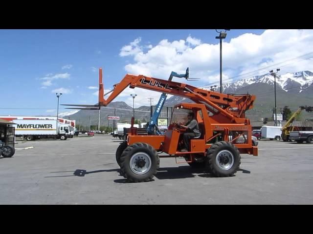 SOLD Forward Reach Forklift Telehandler Lull 844-TT34 4x4x4 8,000 LB 34' Deere FOR SALE $16,800