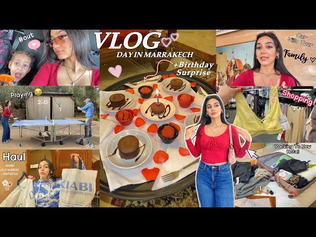 2nd MARRAKECH VLOG | نهار ديال الدوران و الشوبينق + مفاجئة نهار قبل عيد ميلادي 