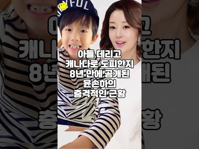 아들데리고 캐나다로 도피한지 8년 만에 공개된 윤손하의 충격적인 근황
