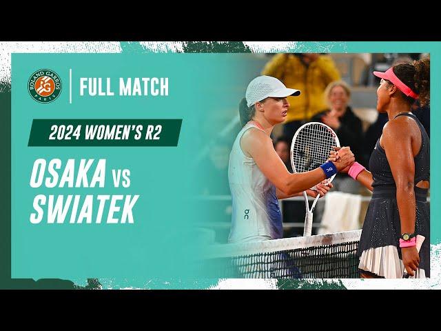 Swiatek vs Osaka 2024 Women's round 2 Full Match | Roland-Garros