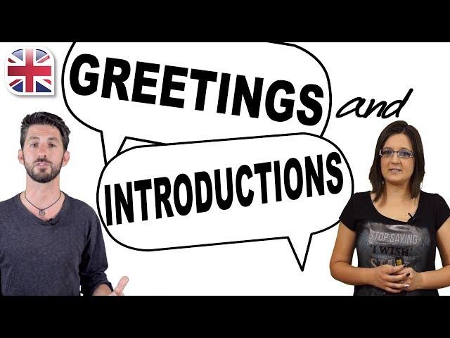 English Greetings and Introductions - Spoken English